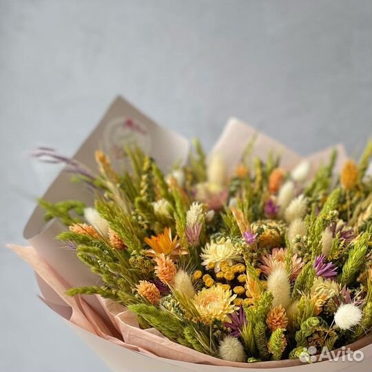 Букеты из сухоцветов
