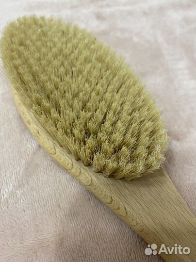 Массажная щетка из бамбука и тампико (39 см)