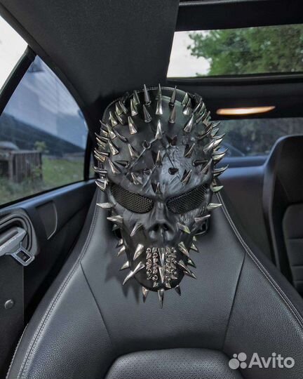 Маска череп с шипами страйкбол пейнтбол