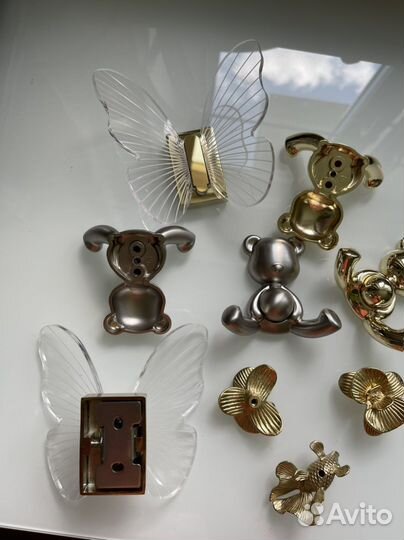 Мебельные ручки, крючки, латунь, металл
