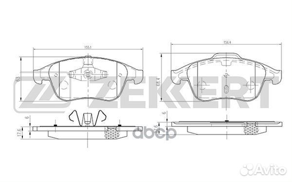 Колодки торм. диск. передн. Renault Grand Sceni