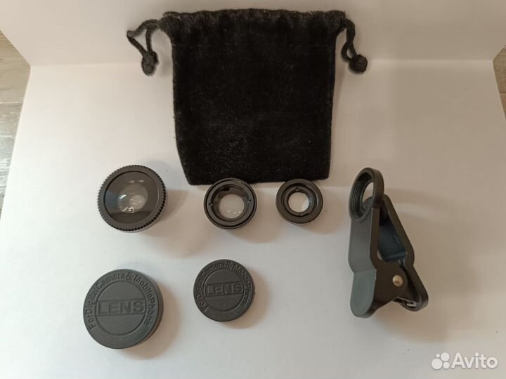 Набор линз-конвертеров 3 в 1 для смартфона