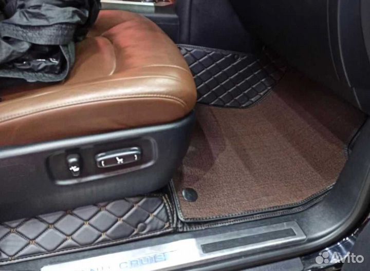 Ковры в салон на toyota land cruiser