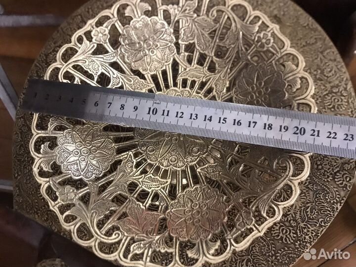 Конфетница, хлебница из латуни