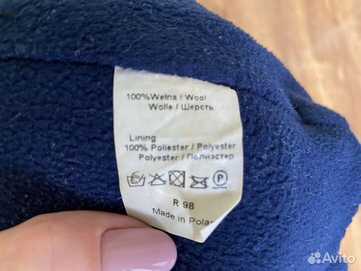 Шапка зимняя с помпоном из натурального меха