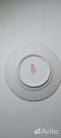 Чайная пара фарфор Гарднер и тарелка