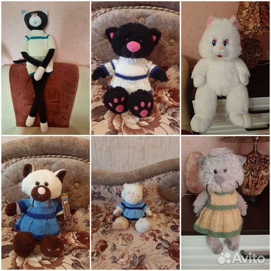 Мишка Тедди и кошки