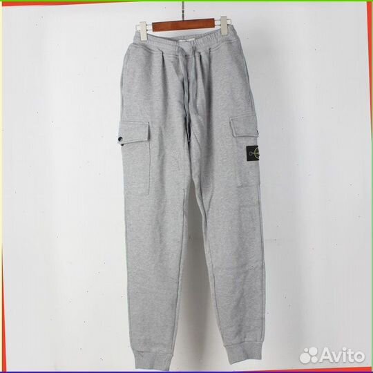 Карго штаны широкие Stone Island (качество premium)