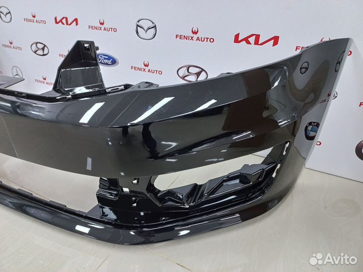 Бампер Передний Фольксваген Поло 15-20 Черный