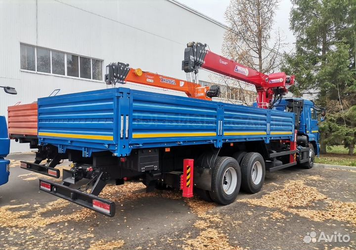 Бортовой грузовик КАМАЗ 65117 с КМУ Horyong, 2024