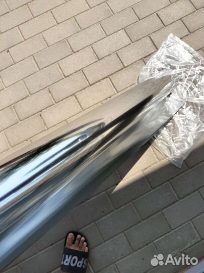 Хром зеркальный серебро