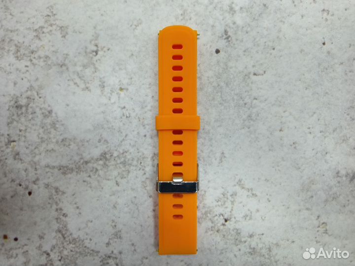 Сменный силиконовый браслет 20мм (Оранжевый)