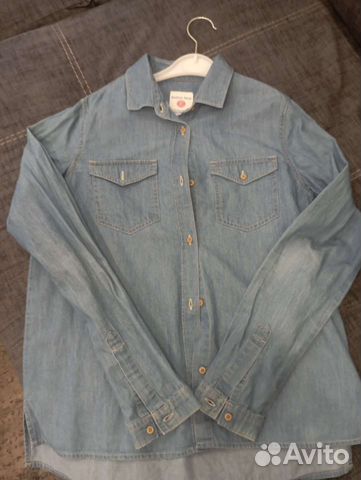 Джинсовая рубашка для девочки