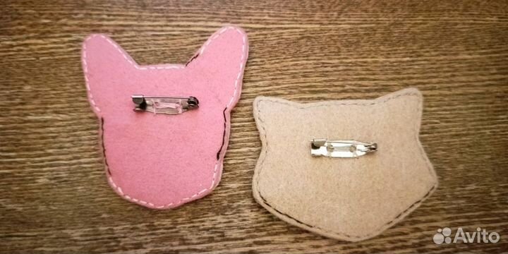 Значки из фетра ручной работы