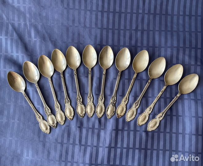 Чайная ложка мельхиоровая СССР комплект 6 штук