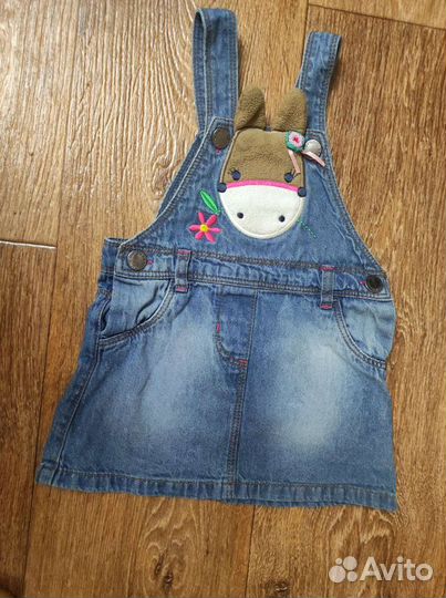 Джинсовый комбинезон для девочки