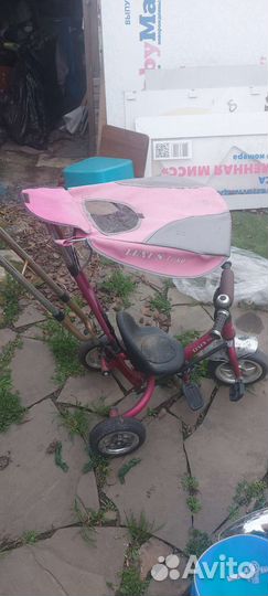 Детский трехколесный велосипед бу