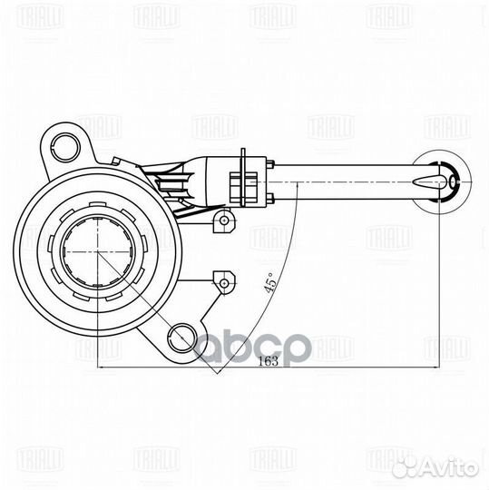 Муфта выкл. сцеп. гидравл. для а/м Nissan Qashq