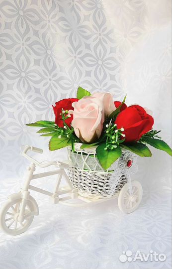 Букет из мыльных роз