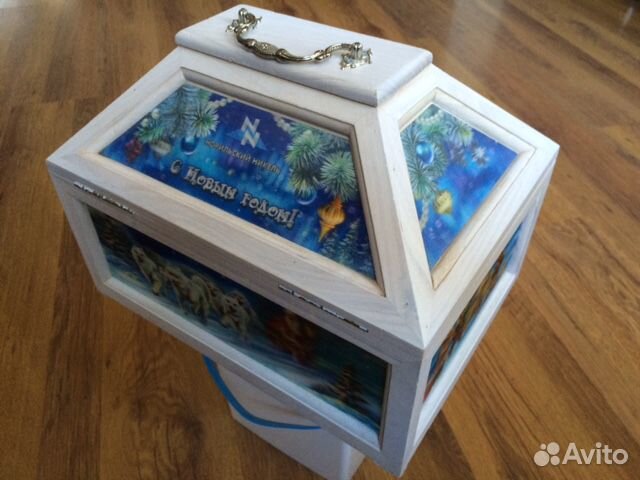 Сундучок для подарков. 31см. Новый год. Норникель
