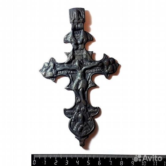 Оч. большой наперсный крест 17-18 в. курский крест