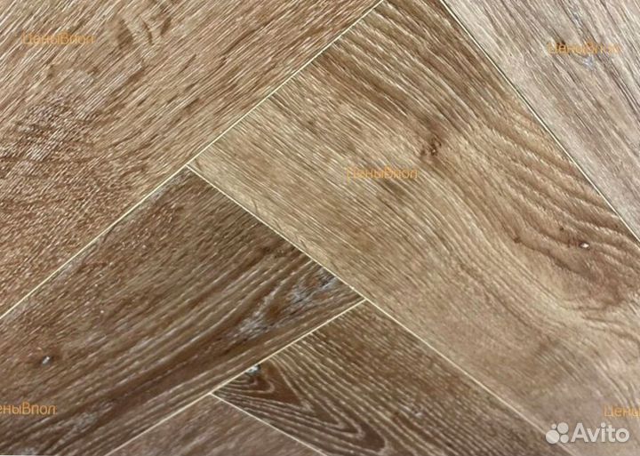 Виниловый ламинат елочкой