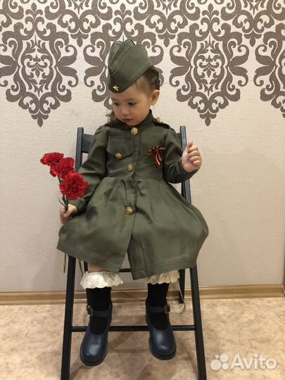 Военный костюм 98-104 для девочки