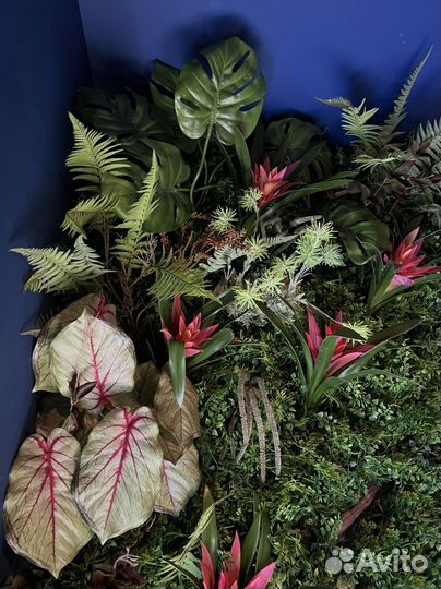 Фитостена из искусственных растений