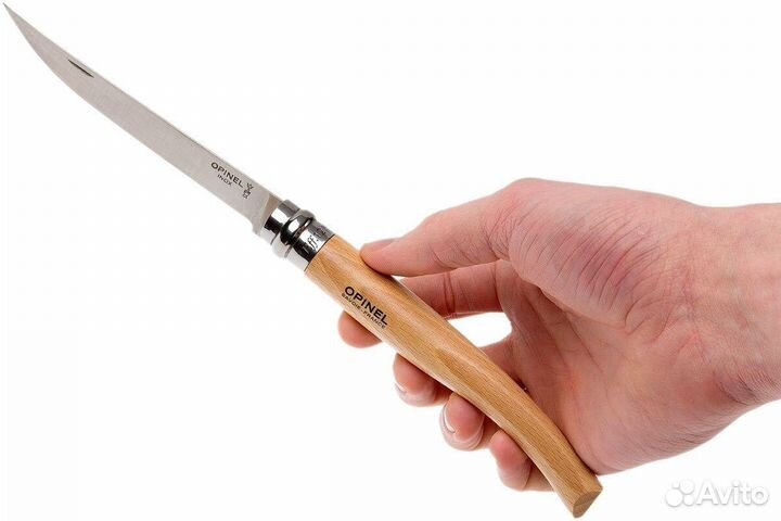 Cкладной нож Opinel филейный № 12 Slim Line бук