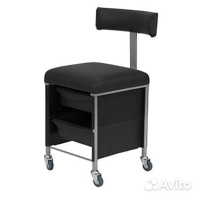 Стул мастера педикюра Карат плюс со спинкой