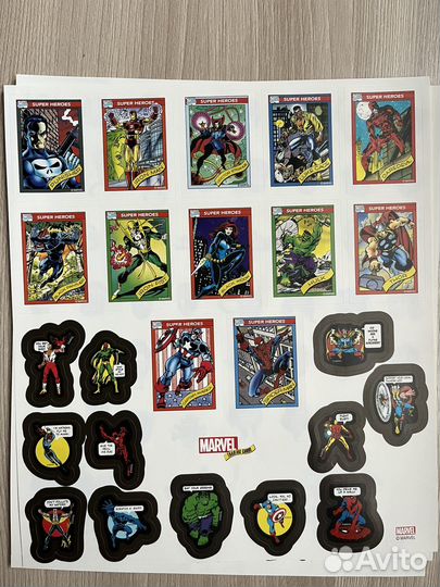 Наклейки marvel