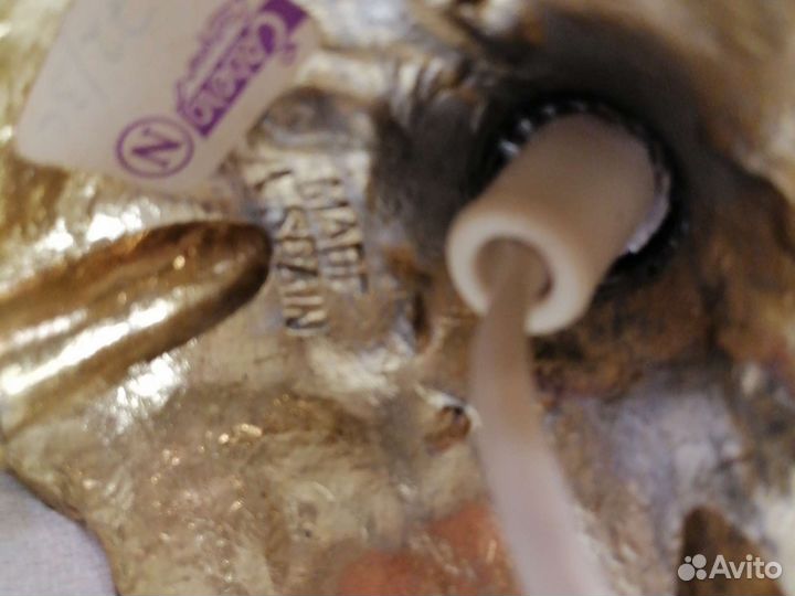 Старинная бронзовая испанская лампа