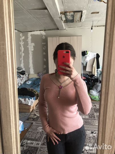 Кофта в рубчик женская