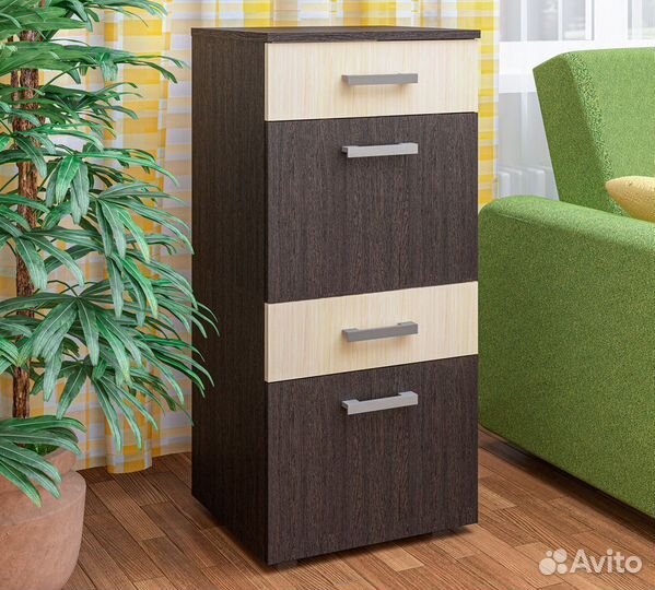 Тумба для офисов и гостиниц 2 ящика+2-1 двери