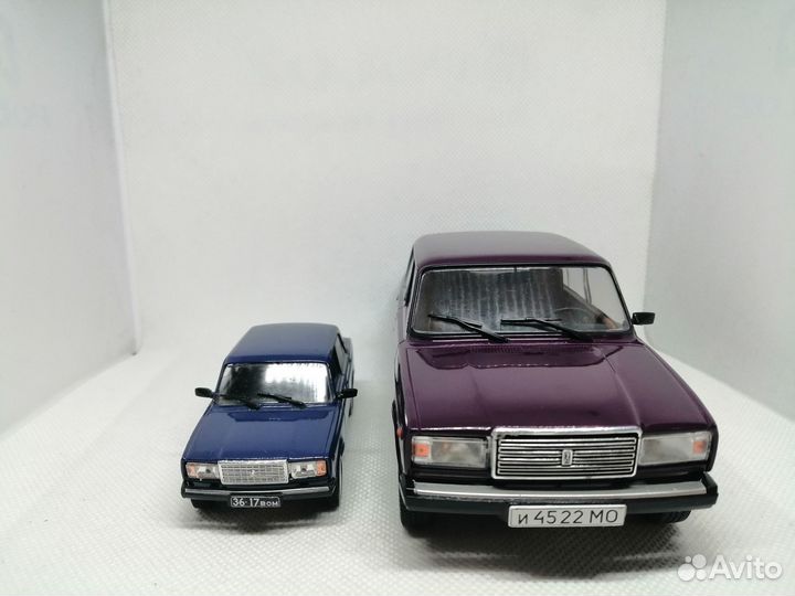 Модель ваз-21072 «Жигули» в масштабе 1:24