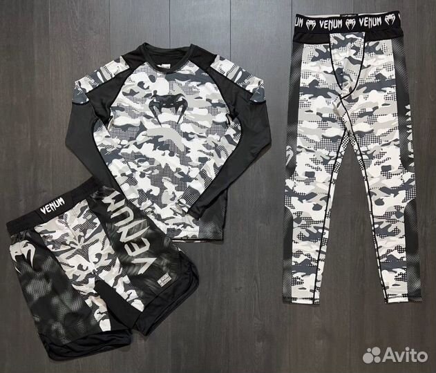 Комплект 3 в 1 (Рашгард + Шорты + Тайтсы )