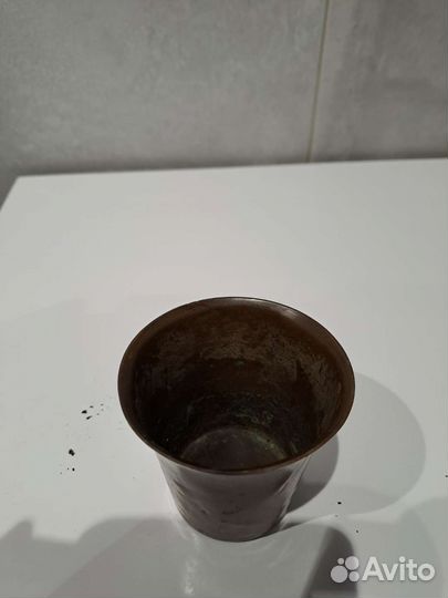 Латунная старинная стопка