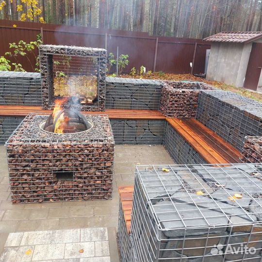 Короб металлический / Габионы / Цоколь50х50