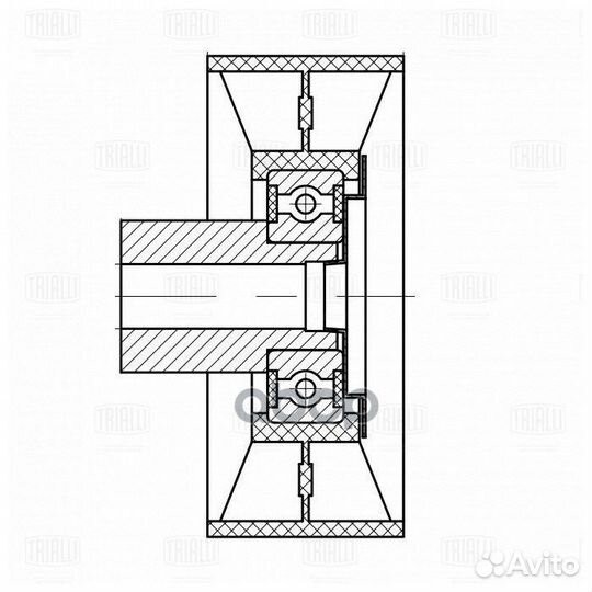 Ролик привод. ремня для а/м Ford Transit (06)