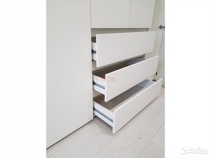 Шкаф белый без ручек с доставкой