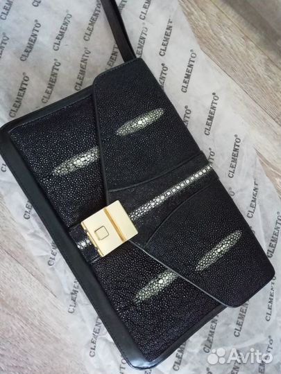 Барсетка мужская новая из спинок ската