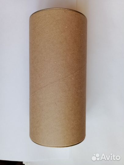Тубус картонный с жестяной крышкой 16 см, d 8 см