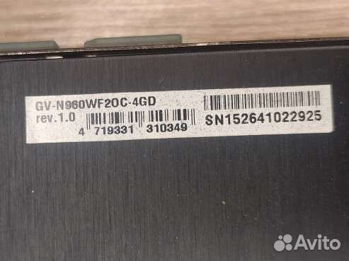 Видеокарта gigabyte GeForce GTX 960 WF OC