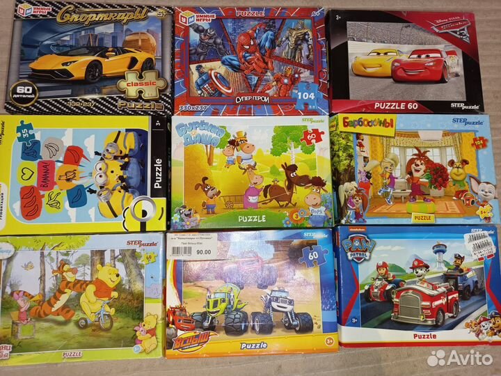 Пазлы разные
