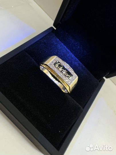 Золотое кольцо cartier