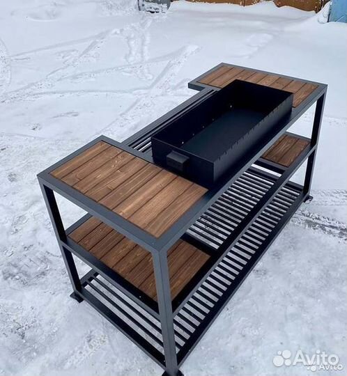 Мангал в стиле лофт