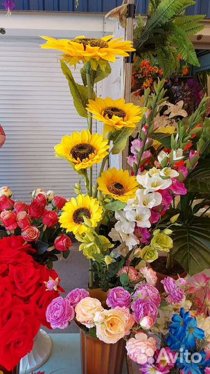 Искусственные цветы, для декора, композиции