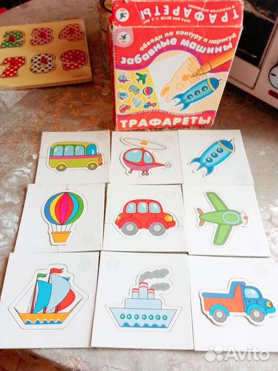 Развивающие деревянные кубики, игрушки и другое