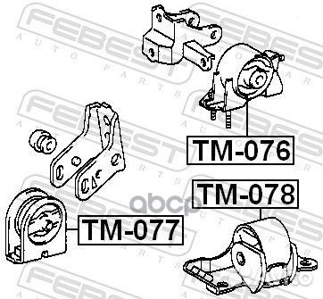 Подушка двигателя передняя (toyota curren ST20#