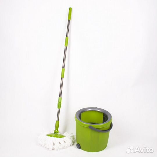 Швабра С ведром с двумя разными насадками